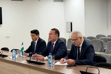 Директор Национального агентства по туризму Кирилл Машарский встретился с Чрезвычайным и Полномочным Послом Республики Узбекистан в Республику Беларусь Нуриддином Мамажоновым