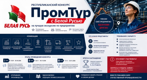 Конкурс на лучшую экскурсию по предприятию: «ПромТур с Белой Русью»
