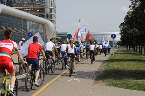 Приуроченный к II Играм стран СНГ велопробег стартовал в Минске